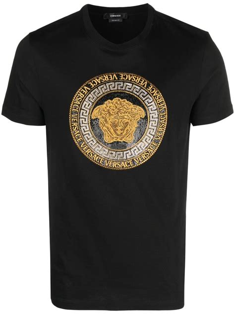 versace t shirt grey medusa shirt|versace t shirt medusa head.